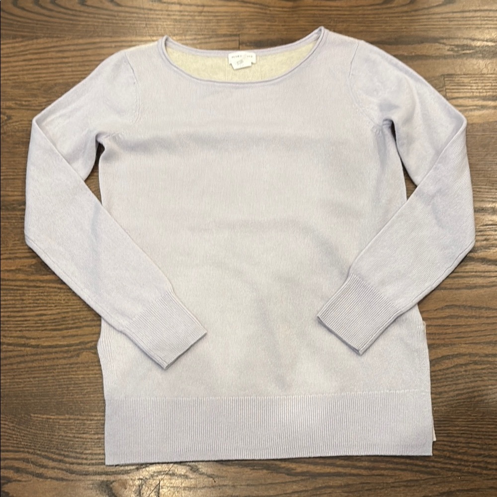 J. Crew Purple Crew Neck Sweater cashmere